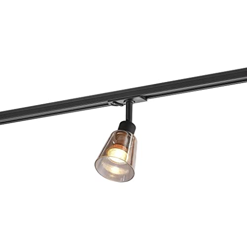 Nordlux Link Koniekel Indoor Track Light/Rail System Black Metal, GU10 50W Track System -Bedroom, Living Room, Kitchen, Office, Bedside or Study. IP20, Class 1 (Insulated)