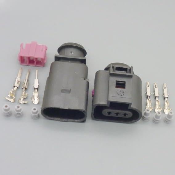 100set 1.5mm 3pin Fuel Leak Detection Diagnosis Pump Connector case for Audi for VW 1J0973703 1J0 973 703 1K0973804