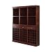 Coaster Home Furnishings 3080-1 Lambert Wine Cherry Traditional Classic Wall Bar Unit, Finished