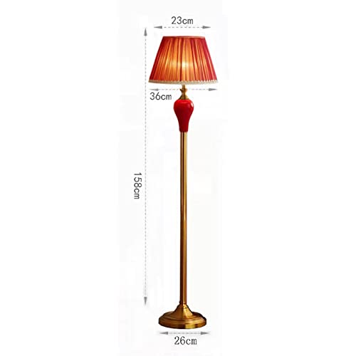 Lámpara de Piso Vertical rústica con pantalla de campana para iluminar tu salón. 5