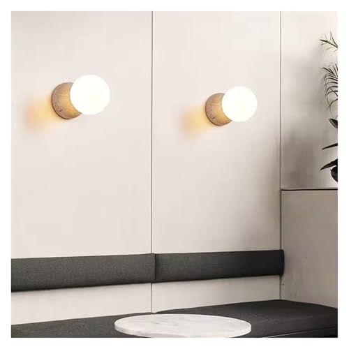 Cream Style Led Wall Lamp Cave Stone Wall Small Light Bedroom Bedside Creative Nordic Living Room TV Background Lighting Round,Wall Lamp