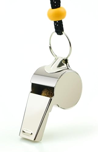 Stainless-Steel-Sports-Whistles-with-Lanyard-Loud-Crisp-Sound-Whistles-Bulk-Great-for-Coaches-Referees-and-Officials