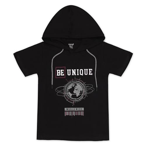 Image of CAVIO Boys Printed Casual Jacket With Hooded T-Shirt