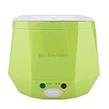 1.3L Cocinas, 24V 140W 1.3 L Eléctrico Portátil Multifuncional Arroz para Camión Caja Almuerzo Calefacción Comida Eléctrica Conductores Calentar Platos (Green) Cocina Food Steamer