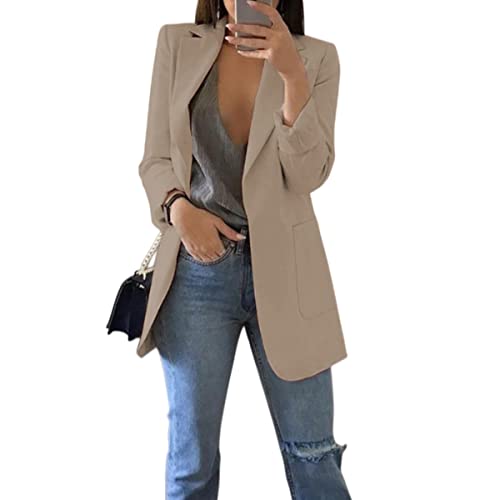 Blazers for Women Business Casual Lapel Long Sleeve Balzer Dressy Elegant Open Front Office Work Suit Jacket 2025