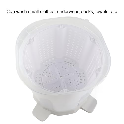 Draagbare mini-wasmachine met 1200 tpm rotatiesnelheid voor thuiswas - grijs - Afbeelding 4