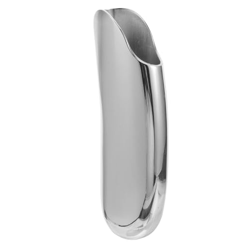 IWOWHERO Metal Lighter Cover Case Pouch Sleeve Holder Mirror Surface Silver Plain Color DIY Reusable for Regular lighters