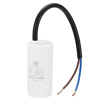 1Pc 8uF CBB60 AC450V Capacitor - For Washing Machine Pump Motor, 50/60Hz, Replacement Start Capacitor
