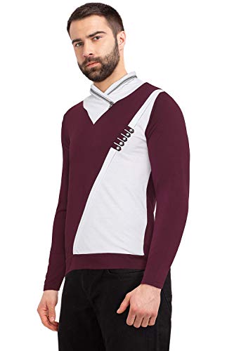 Image of Black Collection Men's Plain Slim Fit Full Sleeve T-Shirt