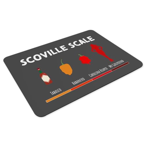 Sets de table caoutchouc noir grand format antidérapants motif piment - 3
