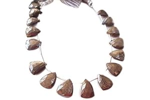 Mystical Moonstone Chocolate Delight: Glimmering Geometric Triangle, 13X17 MM