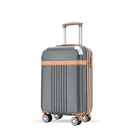 Santino Mala de Bordo 10kg Rígida ABS 4 Rodas 360º com Segredo ANAC Leve Resistente Flexível Antifurto Chumbo tamanho 20 polegadas