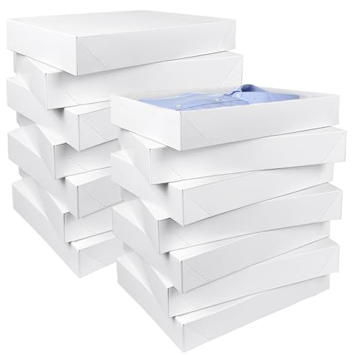 MUMULULU 14 PCS White Gift Boxes with Lids Sizes 11 x 7.48 for Birthdays Graduations Christmas Weddings Baby Showers and More