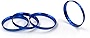Wheel Accessories Parts Set of 4 Hub Centric Ring 73mm OD to 67.1mm Hub ID, Metal (Wheel Hub Ring, 4 Pack, 73 mm OD to 67.10 mm ID Wheel Centerbore, Metal)