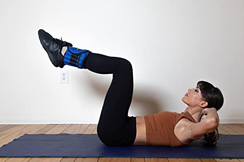 Gymenist Pair Of Ankle Weights Can Be Adjusted Up To 5 LB Each SET OF 2 x Weight Wraps (Total 10-LB) - Image 7