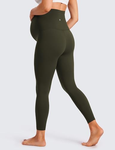 Image of CRZ YOGA Maternity Leggings 25 inch | Butterluxe, Extremely Soft, Gentle Compression, Yoga, Super High Rise, U-shaped Belly, Pregnancy and Postpartum
