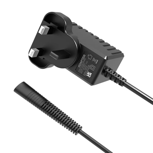 12V Fit for Braun-Shaver-Charger Cable UK Plug Series 9 5 3 7 6 S3 S5 Pro Beard, Silk-épil 5/7/9 5544 XT5 Electric Wet & Dry All in One Epilator Power Safety Replacement