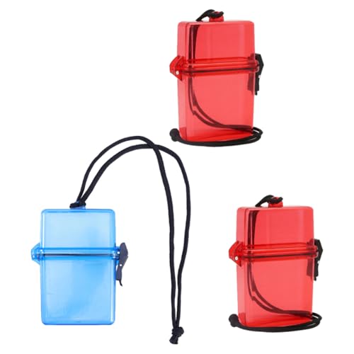 GETAJGHSD Caja de Almacenamiento Portátil, 3 Piezas Compactas para Guardar Medicamentos y Vitaminas, para Deportes Acuáticos y Excursiones al Aire Libre Color