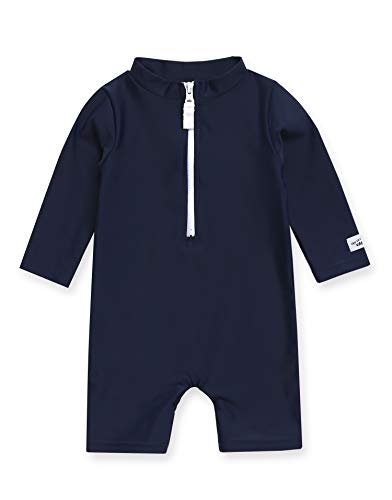 VAENAIT BABY 0-2T Infant Little Girls Swimsuit Onepiece Rashguard Swimwear Fun Navy_Baby L