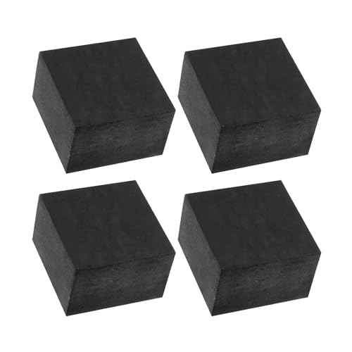 PATIKIL ゴム製 ソリッドアンチバイブレーションパッド 4個60mm x 45mm厚さ ゴム製スクエアワッシャー マルチパーパスガスケットパッドブッシングスペーサー HVACコンプレッサーエアコン用 黒