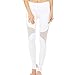 Produktbild Frauen Yoga Leggings mit Mesh Treten Sie auf den Fuß Hohe Taillen Butt Lifter Tights Hose für Freizeit Fitness Jogging Pilates Turnhallen Athletische