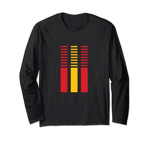 Spain Flag Long Sleeve T-Shirt, Black