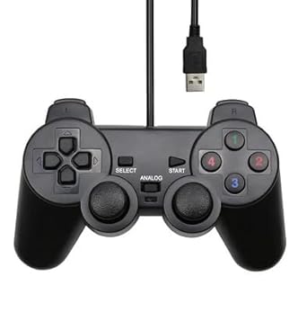 MARKIF VIBRATION GAMING JOYPAD CONTROLLER FOR PC/LAPTOP (BLACK) USB Gamepad.