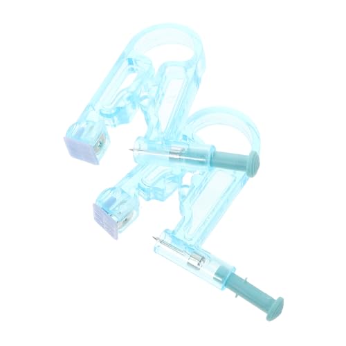 WRITWAA 2pcs Boys and Girls Adults Ear Piercing Gun Ear Punch Gun Kit Portable Home Travel