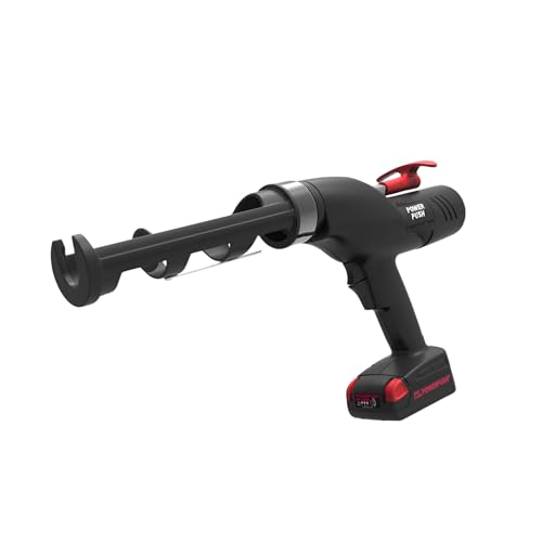 Meritool 5026 Series Cordless Caulking Gun – 20V Lithium Battery Powered Electric 10oz Cartridge Dispenser, Lightweight 5.2 lbs, 850 lb Thrust, No-Drip Sealant & Adhesive Applicator