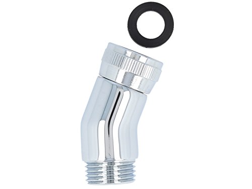 Duschkopfverlängerung 15cm Edelstahl - Mit Kupfermutter & Dichtringen