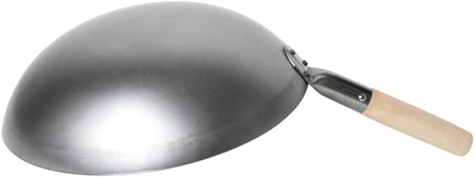 Sartén Wok Acero Carbono 14 pulgadas Mango Madera Soro Essentials miniatura 4