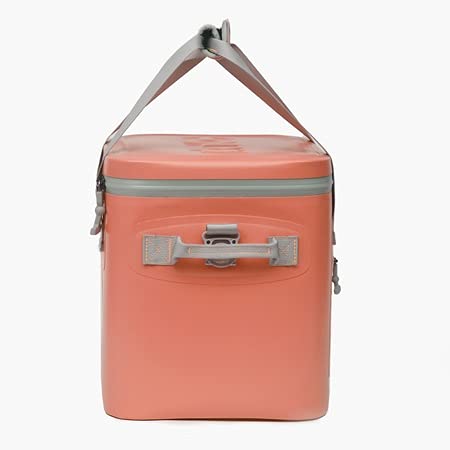 RTIC Soft Cooler 12, Insulated Bag, Leak Proof Zipper, Keeps Ice Cold for Days (Coral)