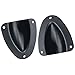 ZZHXSM Clamshell Vent Cover 2pcs Black Nylon Marine Sensor Wiring Cover Clamshell Vents with Mounting Screws for Rowing Boat Marine Yacht Surfing Water Sport
