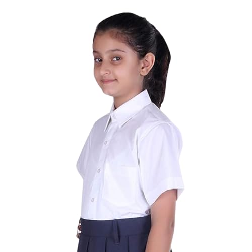 Image of White Shirt Half Sleeve | Girls | School Uniform