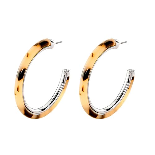Fashionable Leopard Round C Hoops Earrings Designs for Comfortable and Styles Suitable for Any Occasions Outfits Leopard Round E