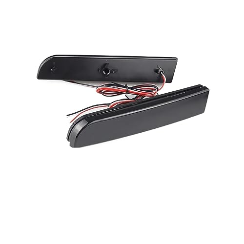 Luz antiniebla advertencia parachoques trasero Mitsubishi Lancer Evolution X negro