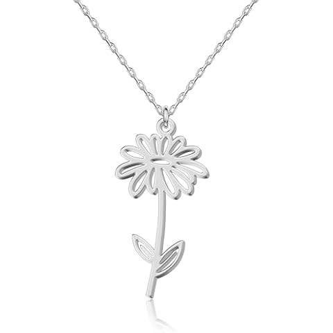 UMAGICBOX April Daisy Birth Flower Necklace Cover