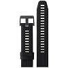 Garmin 010-12740-00 Quickfit 22 Watch Band – black Silicone – Accessory Band for Fenix 5 Plus/Fenix 5