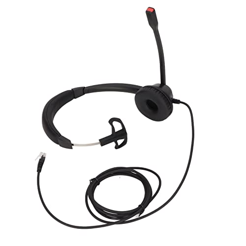 Auriculares RJ9 con cancelación de ruido y cable para teléfonos de oficina