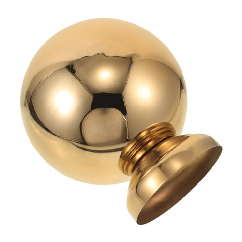 Happyyami Stainless Steel Gazing Ball with Display Stand Polished Reflective Garden Sphere for Outdoor Lawn Decoration Durable Hollow Design for Enhanced Aesthetic Appeal and Visibility