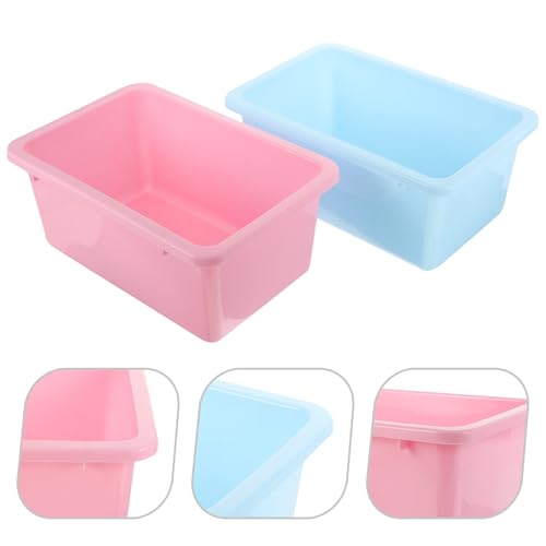 Caja de almacenamiento de plástico Hemobllo para organizar el escritorio 8