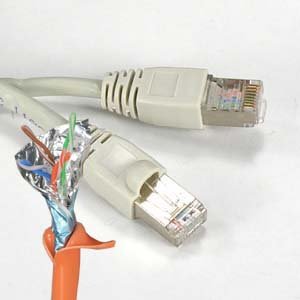 7Ft Cat.5E Shielded Patch Cable Molded Gray