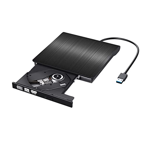 Lecteur DVD externe portable USB 3.0 Type C noir compatible PC Mac et ordinateur