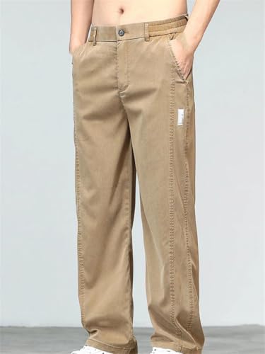 Men's Summer Thin Jeans Loose Straight Fit Casual Denim Trousers Plus Size Design Style Pants3