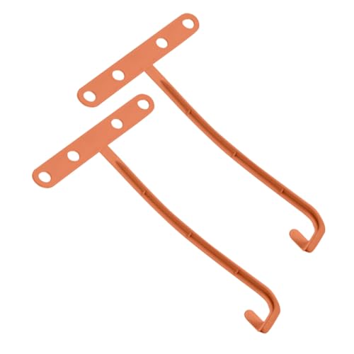 ARTIBETTER 2pcs Air Conditioning Clothes Drying Rack Foldable Hangers Clothes Hangers Coat Hanger Clothes Racks Travel Hangers Clothing Hangers Space Hangers for The Closet Plastic Orange