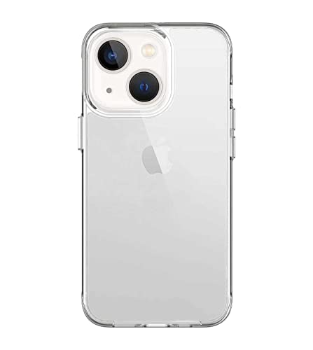 Image of Soft Flexible Silicone Back Cover Compatible with iPhone 13 Mini, Transparent Case