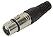PRO SIGNAL - 4 Pole XLR Socket with Black Coloured Strain Relief