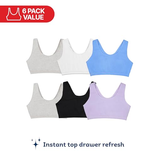 Image of Fruit of the Loom Women's Built Up Tank Style Sports Bra Value Pack
