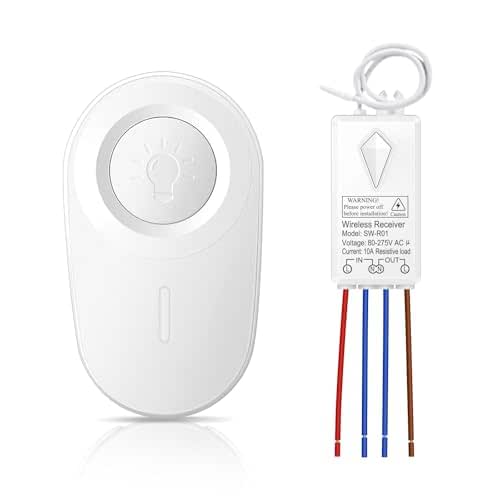 Thinkbee Wireless Light Switch and Receiver Kit - Mini Remote