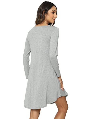 Image of GYS Womens Bamboo Viscose Nightgown Super Soft Lightweight Night Shirts for Sleeping
